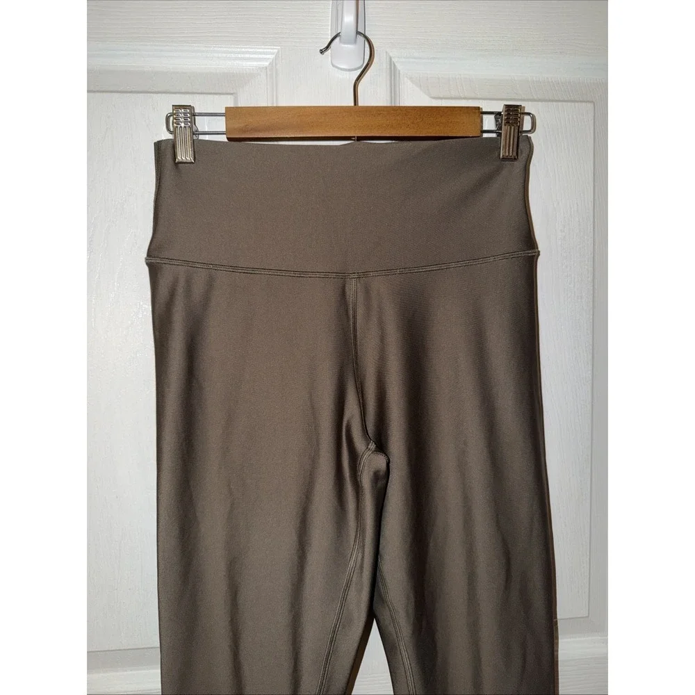 Alo Yoga Airlift High Waist Legging Sz L Light Cocoa Brown Winter Warm Lined